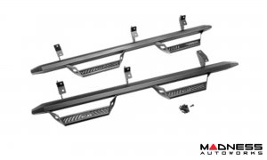 Ford Bronco Side Steps - 4 Door - Predator Pro Step System - Textured Black - N Fab 